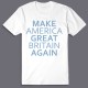 Футболка с надписью Make America Great Britain Again