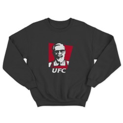 Свитшот для бойцов ММА и UFC с принтом UFC / Мужская толстовка без капюшона для повседневной носки и для тренировок