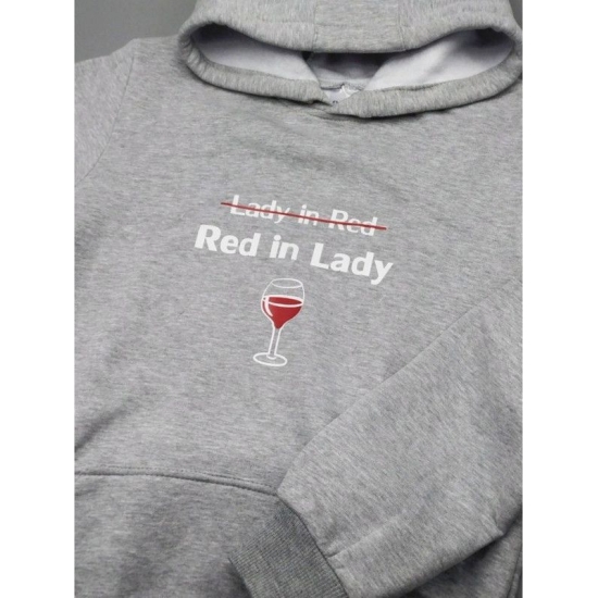 Худи с прикольной надписью для женщины Red in lady. Прикольное худи.