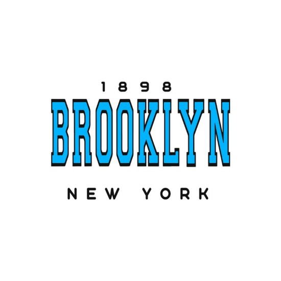 Футболка Brooklyn New York y2k оверсайз с принтом