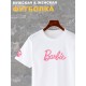 Футболка с принтом и надписью Barbie. Барби стиль