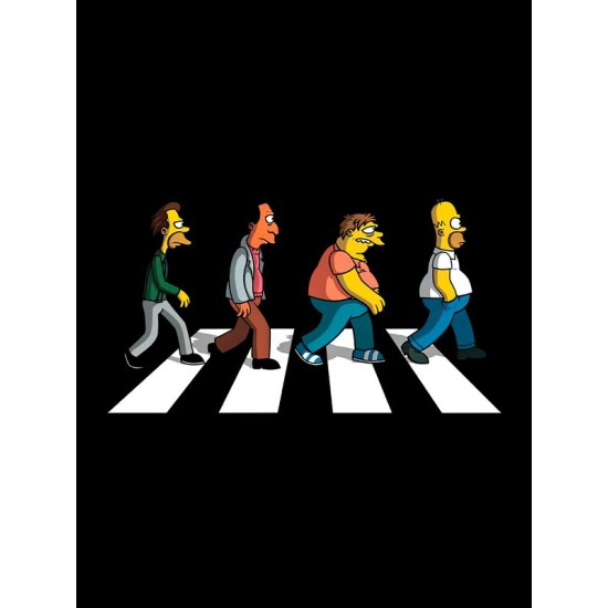 Шоппер Симпсоны The Simpsons Симсоны черный сумка с принтом