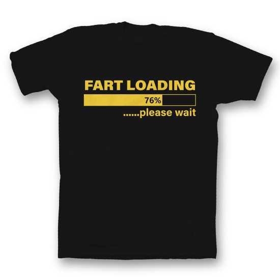 Футболка с прикольным принтом "Fart loading"