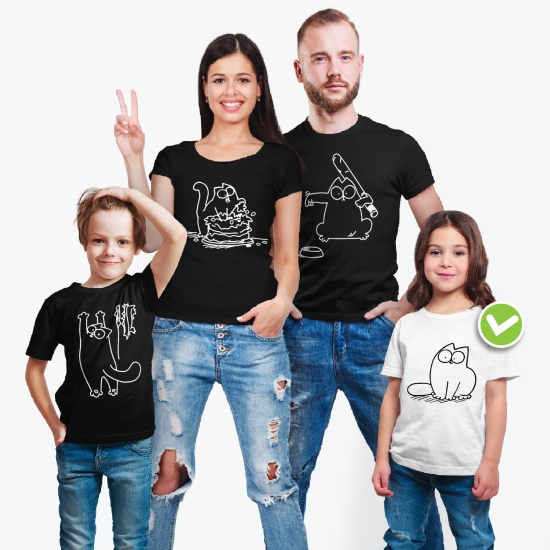 Семейные футболки с классным принтом