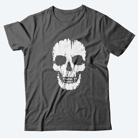 Модная футболка с принтом Череп