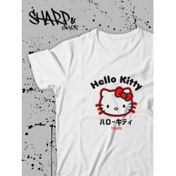 Футболка Hello Kitty Аниме Куроми оверсайз дрейн майка с принтом