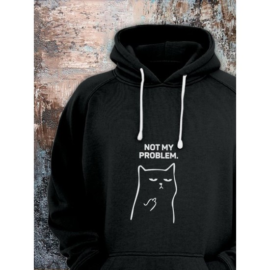 Худи с принтом "Not my problem"