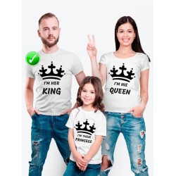 Футболки Family Look для всей семьи Футболки Фэмили Лук Король