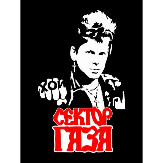 Футболка Сектор Газа рок группа Хой rock merch с принтом