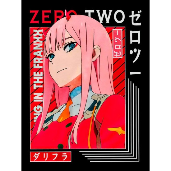 Футболка Zero Two Любимый Милый во Франксе Зеро Ту с принтом