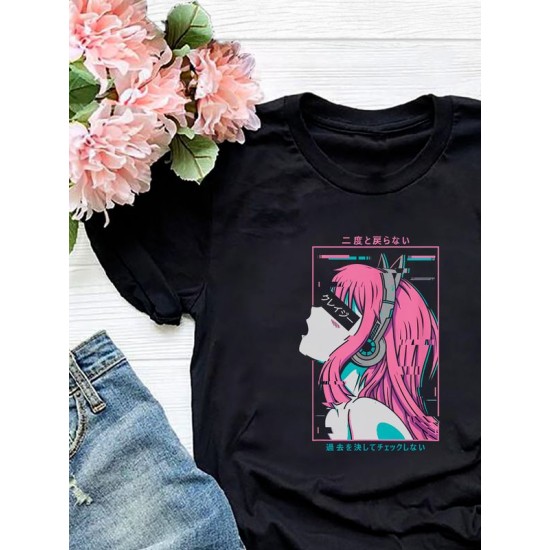 Футболка Ахегао аниме тян ahegao anime girl hentai с принтом