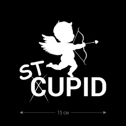 Наклейки на авто с принтом Stupid Cupid / Стикеры для машин