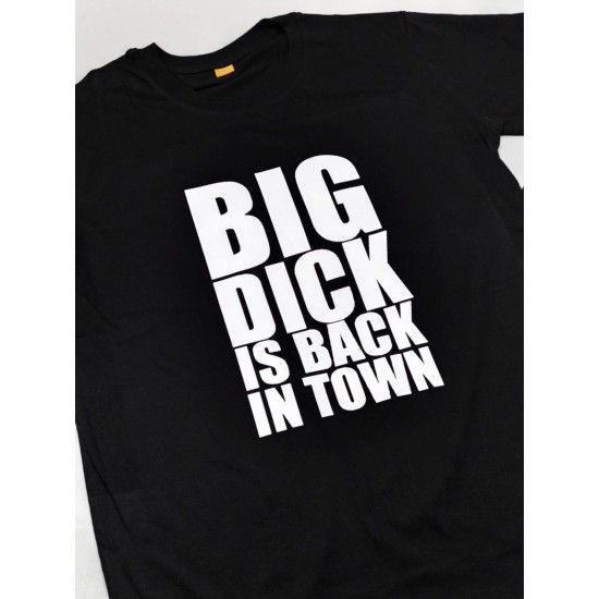 Футболка с прикольной надписью Big dick