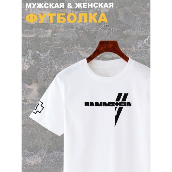 Футболка Rammstein logo Рамштайн Ramstein с принтом