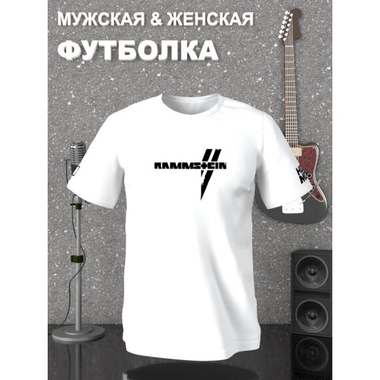 Футболка Rammstein logo Рамштайн Ramstein с принтом