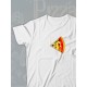 Парные футболки pizza кусочек пиццы с принтом