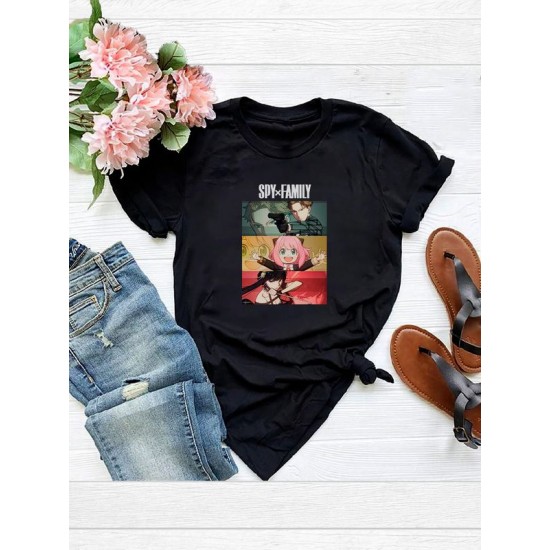 Футболка Spy X Family аниме Cемья шпиона anime merch с принтом