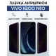 Защитная гидрогелевая пленка для смартфона Vivo IQOO NEO. Полиуретановая плёнка антишпион на мобильный телефон, для защиты экрана.