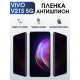 Защитная гидрогелевая пленка для смартфона Vivo V21s 5g. Полиуретановая плёнка антишпион на мобильный телефон Виво В21с 5г, для защиты экрана.