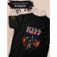 Футболка Kiss рок группа Кисс участники лого logo y2k с принтом
