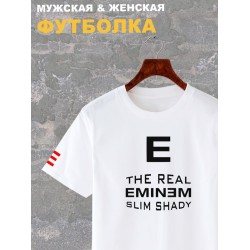 Футболка Eminem рэпер Эминем The real slim shady рэп с принтом