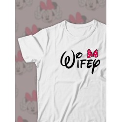 Парные футболки Wifey жена Дисней с принтом