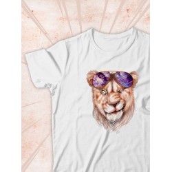 Парные футболки Львица Lion с принтом