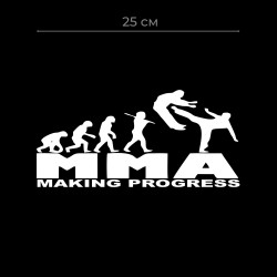 Наклейки на авто с принтом MMA Making progress / Стикеры для машин