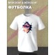Футболка киберпанк стиль и аниме тянка с ярким принтом каваи тян anime girl neon style cyberpunk aesthetic эстетика kawaii kawai, белая женская мужская прикольная y2k одежда кэжуал стритстайл casual.