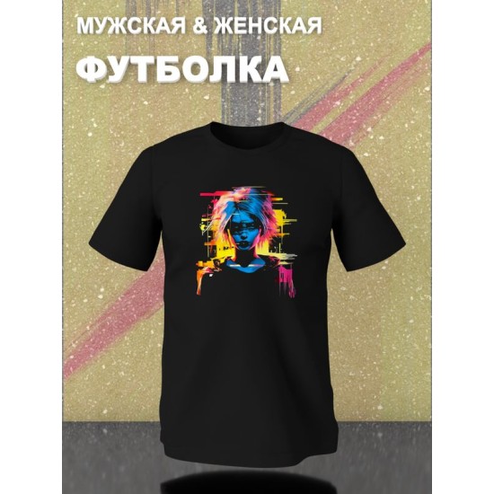 Футболка с аниме глазами тянка и эстетика с принтом каваи тян anime girl eyes graphics aesthetic kawaii kawai, черная женская и мужская прикольная андеграунд одежда кэжуал стритстайл casual y2k style.