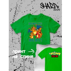 Футболка покемон чармандер pokemon аниме y2k детская
