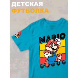 Футболка супер марио брос super mario нинтендо детская