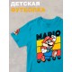 Футболка супер марио брос super mario нинтендо детская