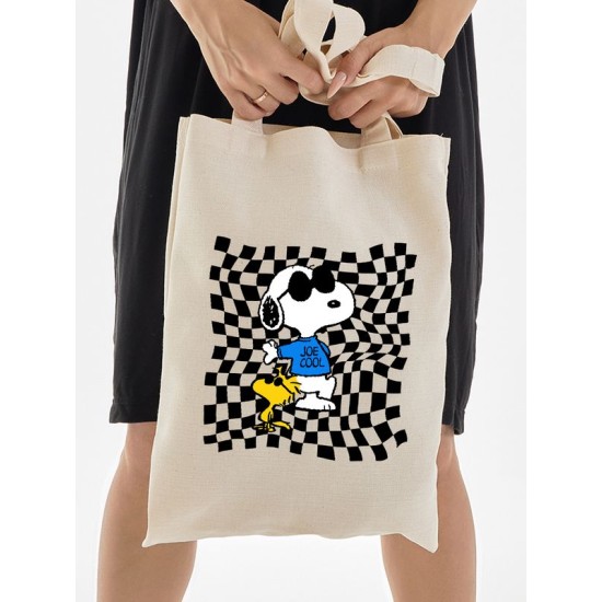 Шоппер снупи Snoopy с собакой и вудстоком птичкой детский