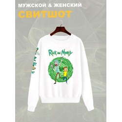 Свитшот рик и морти путешествие из rick and morty y2k