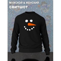 Свитшот снеговик с новым годом y2k