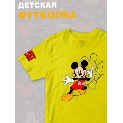 Футболка с персонажем Микки Маус из мультика Дисней. Футболка с принтом Mickey Mouse из Walt Disney для мальчика и девочки. Одежда для детей и подростков street style кэжуал.