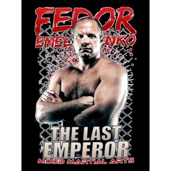 Шоппер Федор Емельяненко mma для спорта с принтом надписью the last emperor Fedor Emelianenko черный, стритстайл сумка для шопинга и покупок тканевая под спортивный стиль женская и мужская кэжуал.