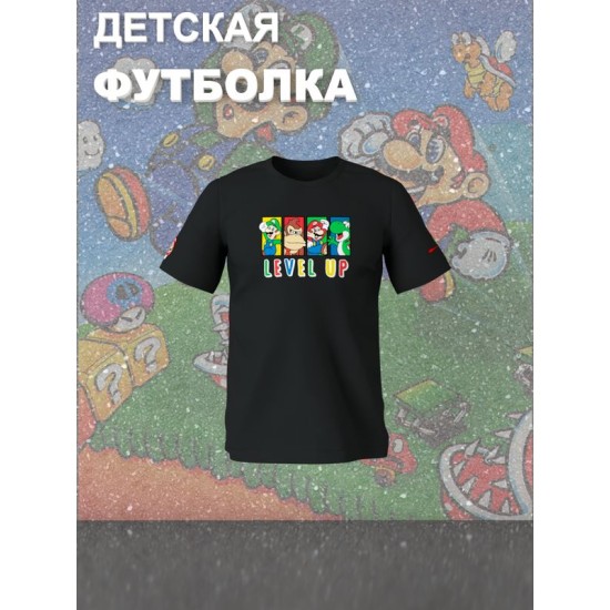 Футболка супер марио и луиджи донки конг нинтендо детская