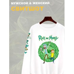Свитшот рик и морти путешествие из rick and morty y2k