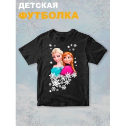 Футболка с принтом Холодное сердце детская