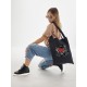 Шоппер с принтом Ария rock. Тканевая сумка с надписью русский рок в стиле street style.