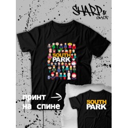 Футболка южный парк south park картман кенни и стэн и кайл