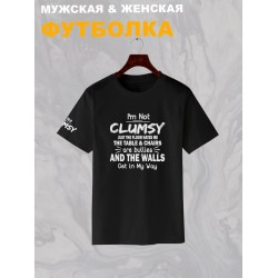 Футболка мем и прикол с надписью I'm not clumsy y2k