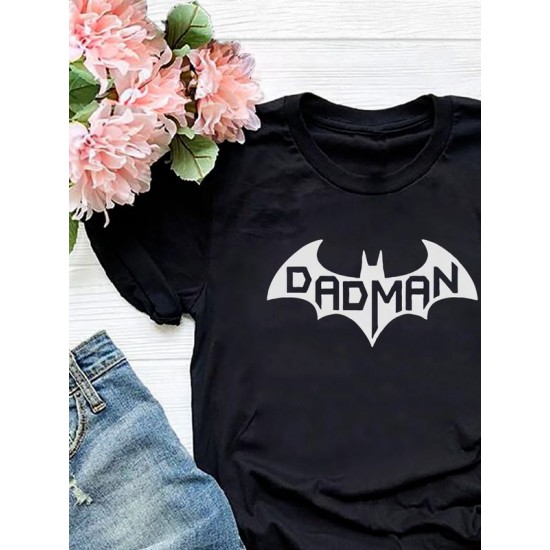 Футболка бэтмен batman best dad и лучший папа y2k