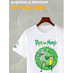 Футболка рик и морти путешествие из rick and morty y2k