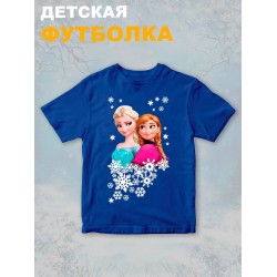 Футболка с принтом Холодное сердце детская