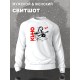 Свитшот с принтом Цой. Свитшот унисекс с группой Кино и надписью Следи за собой в стиле street style.
