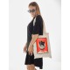 Шоппер с аниме котом и котик эстетика с принтом надписью kawaii anime cat kitty retro vintage Japan aesthetic Japanese style каваи бежевый, y2k сумка для шопинга и покупок тканевая женская и мужская.