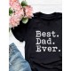 Футболка с надписью best dad ever и принтом минимализм y2k
